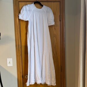 Hill House White Ruffled Nap Dress